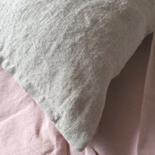 Poszewka Konopna Naturalna Szara, hemp pilowcase.