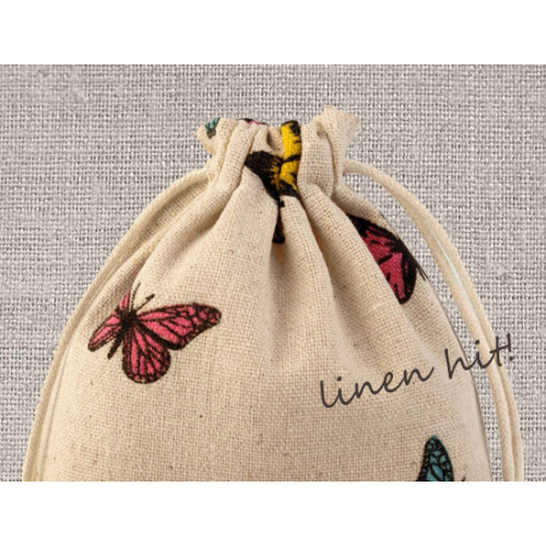 woreczki lniane, linen bags, linen hit.